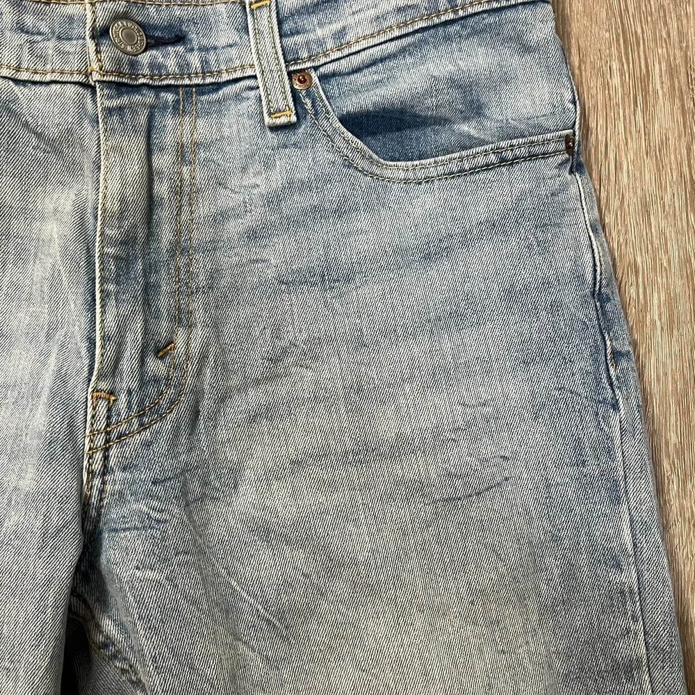 Levi's 511 Men's Jeans 32x30 Light Wash Marbling Denim Slim Tapered